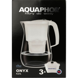 Dzbanek AQUAPHOR Onyx 4.2 l Czarny 3 wkłady B25 MAXFOR MG