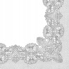 SERWETKI PAW LACES FRAME SILVER SDL089208