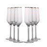 RUBIN GOLD KOMPLET 6 KIELISZKÓW SZAMPAN 220 ML