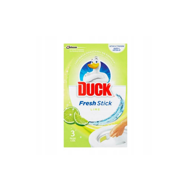 Duck Fresh Stick Lime Żelowe Paski do Toalet 27G (3X9G)