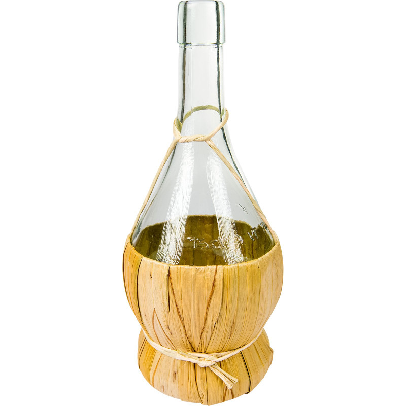 BUTELKA SZKLANA FIASCO W OPLOCIE 0.75L (631204)
