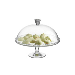 Patera na nóżce z kloszem Patisserie Pasabahce 32 cm