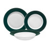 Serwis obiadowy Aura Green 18-elementowy AMBITION