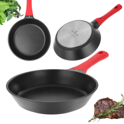 Patelnia tradycyjna Zwieger Obsidian 28 cm Nieprzywierająca powłoka