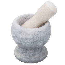 Solidny moździerz kamienny 10 cm + tłuczek (różne kolory)
