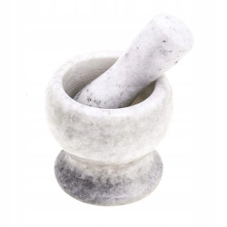 Solidny moździerz kamienny 10 cm + tłuczek (różne kolory)