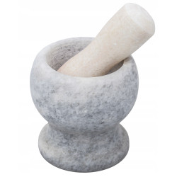 Solidny moździerz kamienny 10 cm + tłuczek (różne kolory)