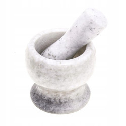 Solidny moździerz kamienny 10 cm + tłuczek (różne kolory)