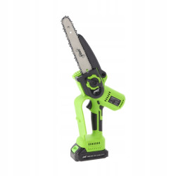 MINI PIŁA ELEKTRYCZNA ŁAŃCUCHOWA AKUMULATOROWA GAŁĘZIOWA 20 CM 900W 21V +