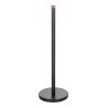 STOJAK NA PAPIER TOALETOWY METALOWY   BAMBUS 15X46.5 CM CZARNY