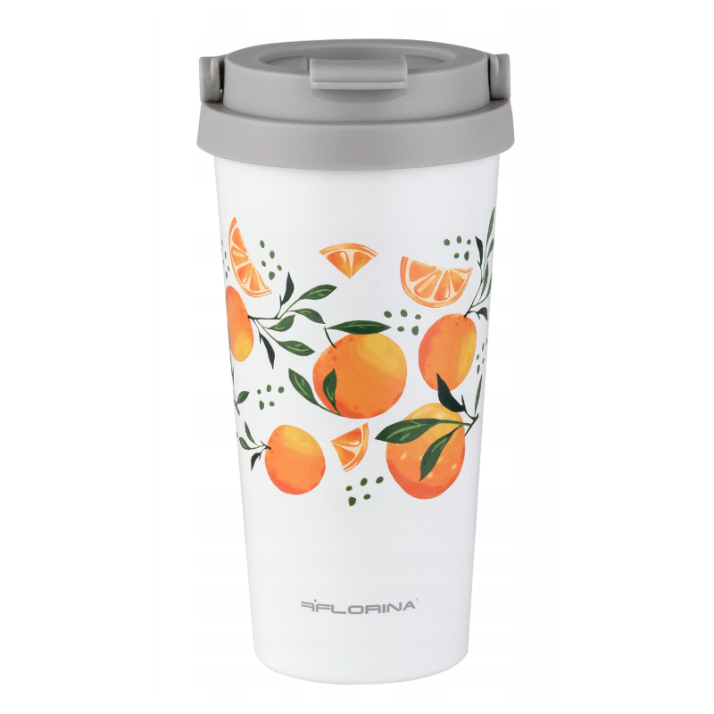 KUBEK TERMICZNY NIERDZEWNY ORANGE 500ML