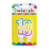 ŚWIECZKA NA TORT 18 Z KROPECZKAMI