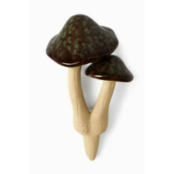 Grzyb ceramiczny tańczący ruchomy kapelusz 13,5x10x21cm