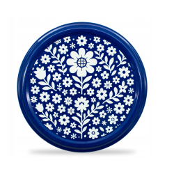 ZAKRĘTKI 10szt Wieczka 82-6 Nakrętki Folk Niebieskie WIECZKO na SŁOIK Click