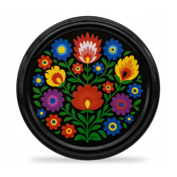 ZAKRĘTKI 10szt Wieczka 82-6 Nakrętki Folk Czarne WIECZKO na SŁOIK Click