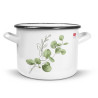GARNEK EMALIOWANY 20CM 4,5L PROSTY EUKALIPTUS OLKUSZ