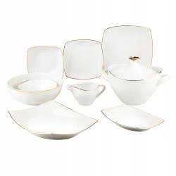 MARIAPAULA MODERNA KWADRATOWA GOLD ZESTAW OBIADOWY 6/24