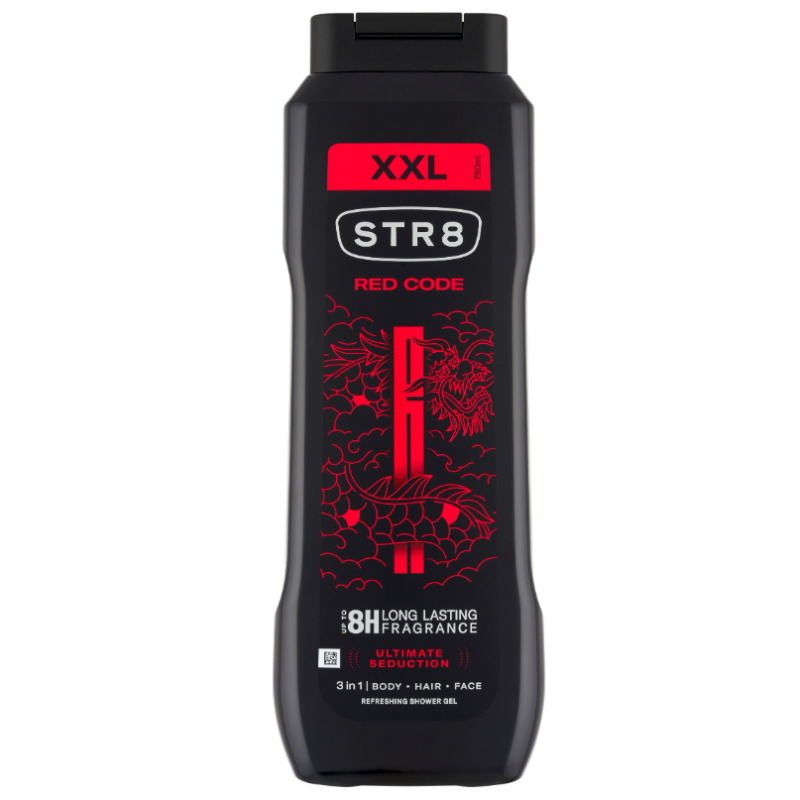 STR8 XXL Red Code Odświeżający żel pod prysznic 3w1 750 ml