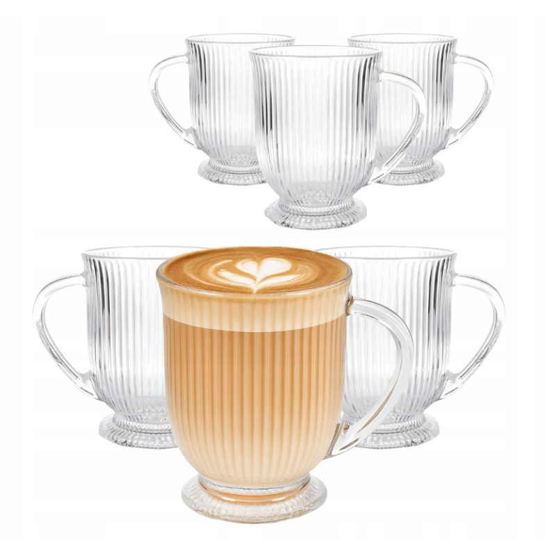 Szklanki kubki do kawy i herbaty szklane Altom Design Selena 500 ml 6 szt