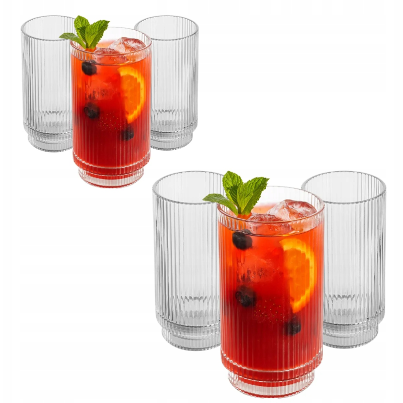 Szklanki do drinków napojów zestaw 6 szklanek Altom Design Selena 450 ml