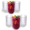 Szklanki do napojów drinków ryflowane Altom Design Selena 430 ml Zestaw 6