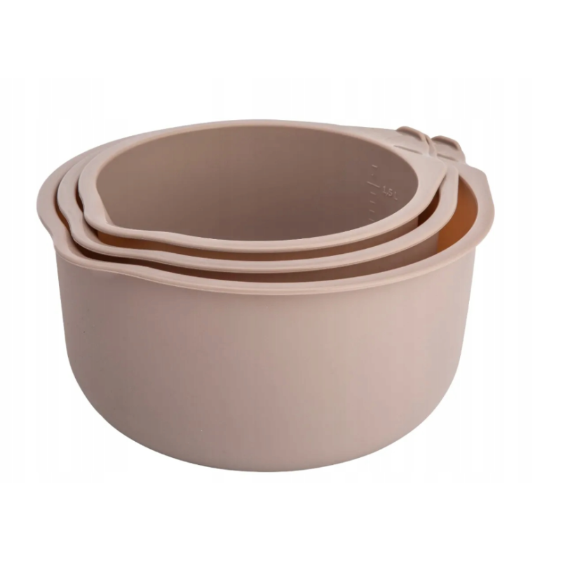 Komplet misek kuchennych 1,5/2/3 l Miski plastikowe Altom Design taupe 3szt