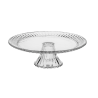 PATERA SZKLANA SORRENTO FLORINA 31 CM NA TORT DO CIASTA TALERZ NA NODZE