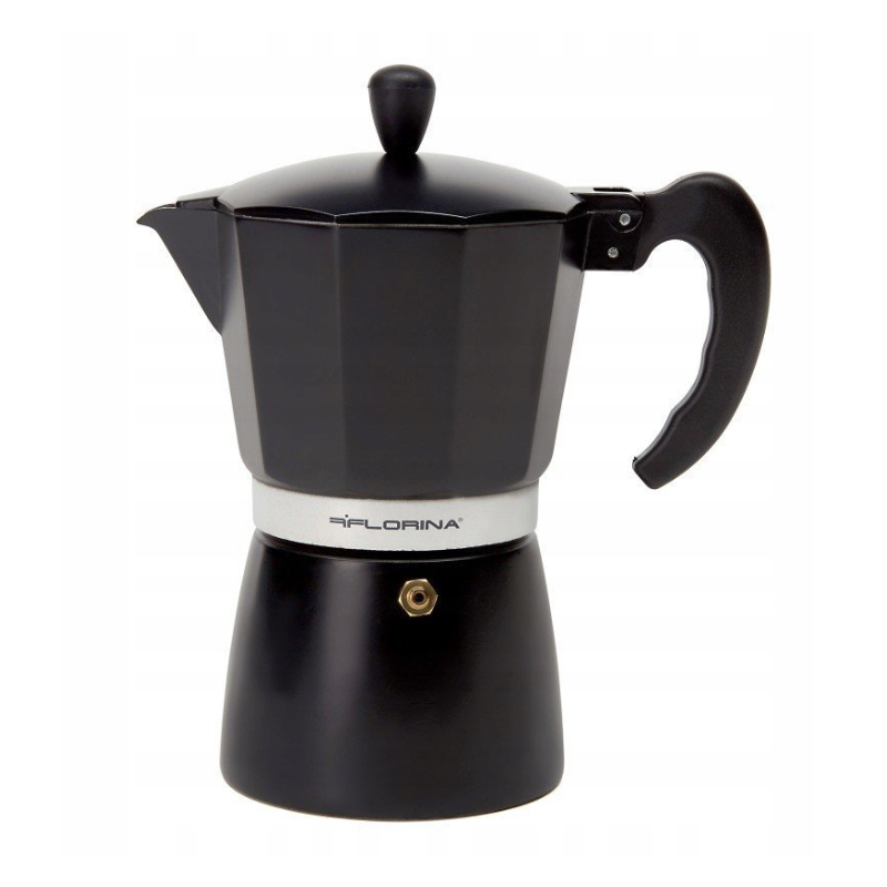 KAWIARKA ALUMINIOWA MACCHIATO FLORINA 300 ML NA 6 FILIŻANEK