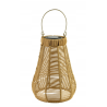 Lampion solarny 41cm naturalny na taras balkon ogród