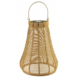 Lampion solarny 45cm naturalny na taras balkon ogród