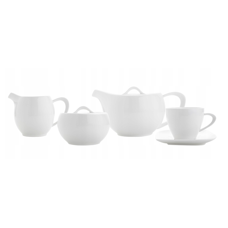 Komplet Do Kawy Florina Moss 6 Filiżanek 300ml Porcelana na Prezent