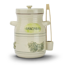 POJEMNIK CERAMICZNY 3,5L NA OGÓRKI ZE SZCZYPCAMI ZE SZCZYPCAMI