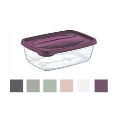 POJEMNIK PROSTOKĄTNY TREND BOX 0,6L MIX KOLORU