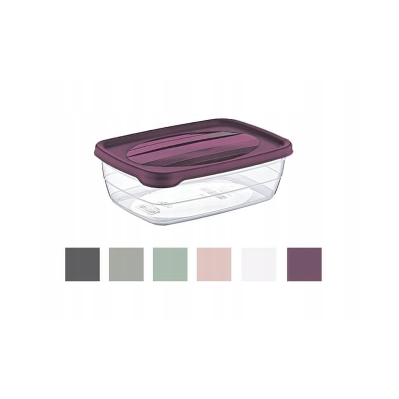 POJEMNIK PROSTOKĄTNY TREND BOX 0,6L MIX KOLORU