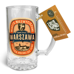 Kufelek szklany - Warszawa - miasto niezwyciężone - stolica Polski od 1592