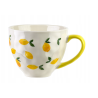 Kubek porcelana 400ml kubek w CYTRYNY letni kubek do kawy herbaty LIMONE