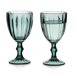 Kieliszki do wina 300 ml 4 szt zielone 17 cm