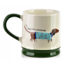 Kubek porcelanowy 320ml z jamnikiem do kawy i herbaty