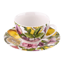 LEMON FILIŻANKA 200 ML ZE SPODKIEM NBC W OPASCE PVC
