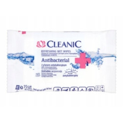 Chusteczki odświeżające antybakteryjne Cleanic