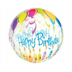 Balon kryształowy Happy Birthday 18CALI