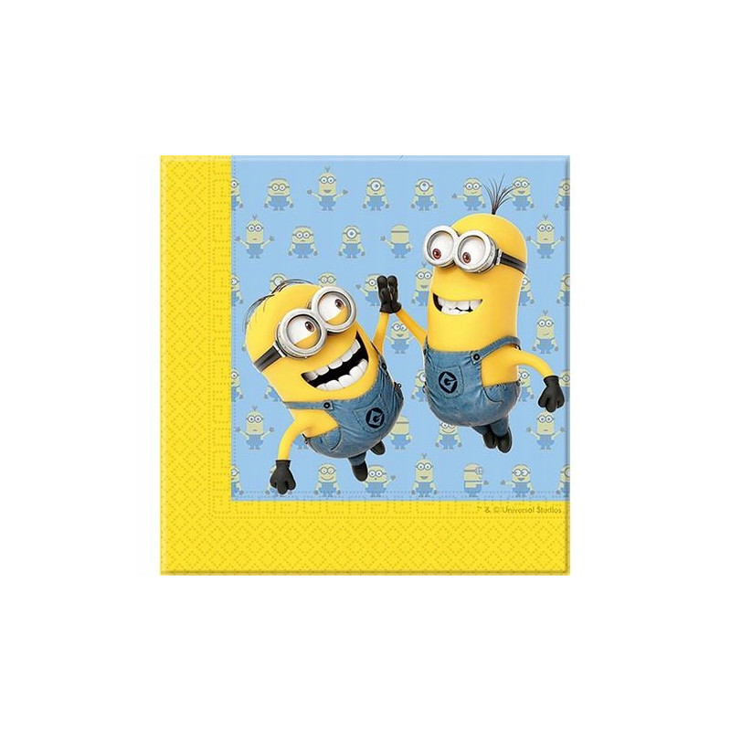 Serwetki MINIONKI 33x33 cm 20 szt.