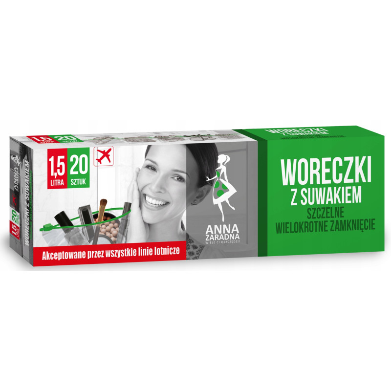 WORECZKI Z SUWAKIEM 1,5L 20SZT STELLA