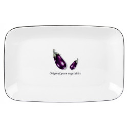 Półmisek Toskania z porcelany New Bone 20,5 cm wz.4 AUBERGINE