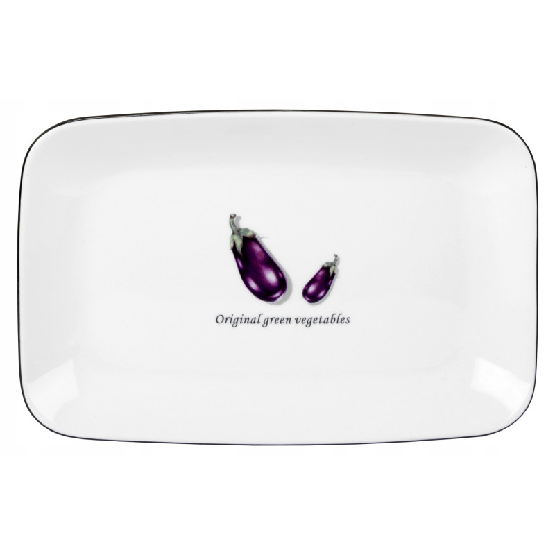 Półmisek Toskania z porcelany New Bone 20,5 cm wz.4 AUBERGINE