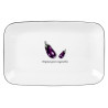 Półmisek Toskania z porcelany New Bone 20,5 cm wz.4 AUBERGINE