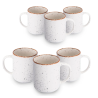 Zestaw kubków 6 sztuk Kubki do kawy duże Altom Design Reactive Ivory 400 ml