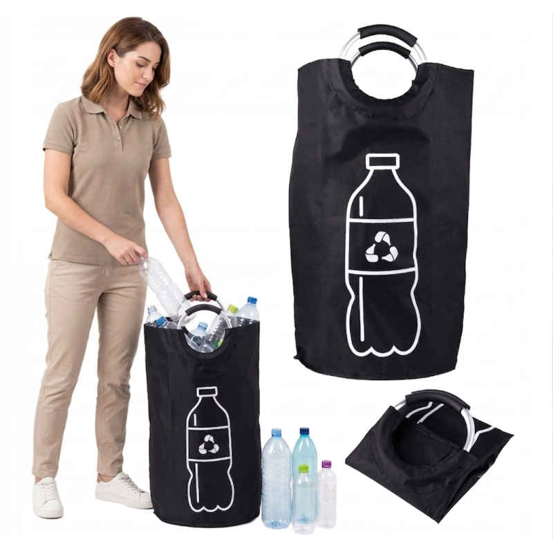 Kosz na BUTELKI KAUCYJNE zwrotne plastikowe 82L torba z rączką Altom Design