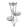 KWIETNIK METALOWY POTÓJNY CZARNY 95CM