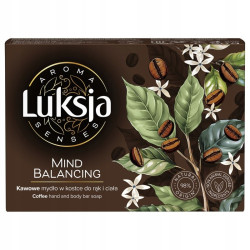 LUKSJA AROMA 90g mydło w kostce do mycia rąk i ciała MIND BALANCING kawowe